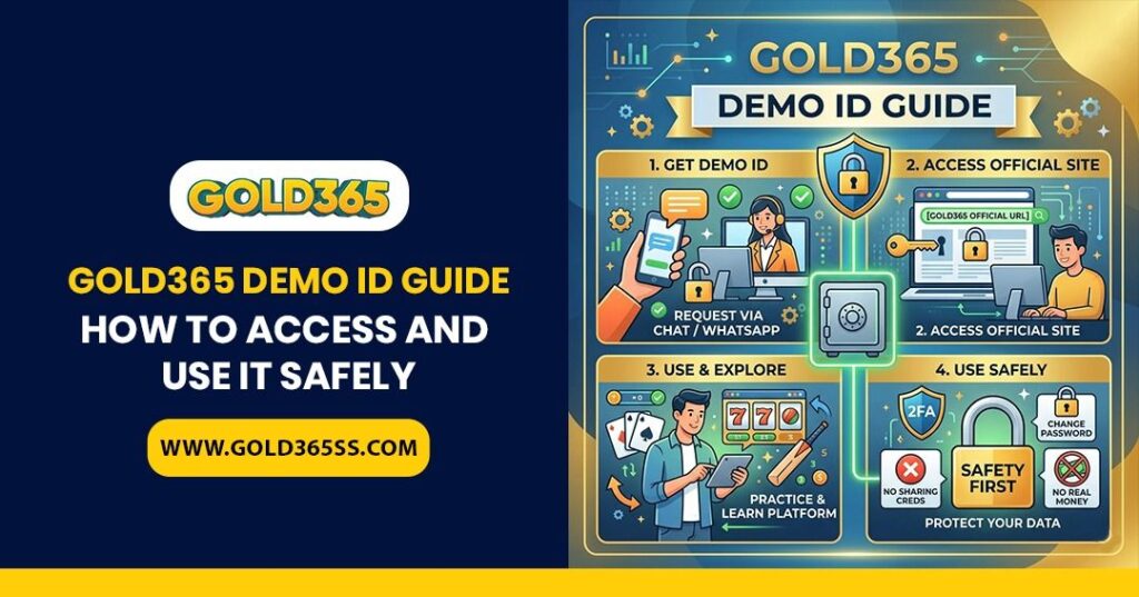 Gold365 demo ID guide showing secure access steps, structured usage, and reliable insights in a user-friendly and transparent interface