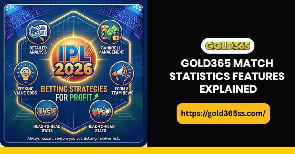 Gold365 match statistics dashboard showing real-time data, performance insights, and user-friendly analytics for informed betting decisions