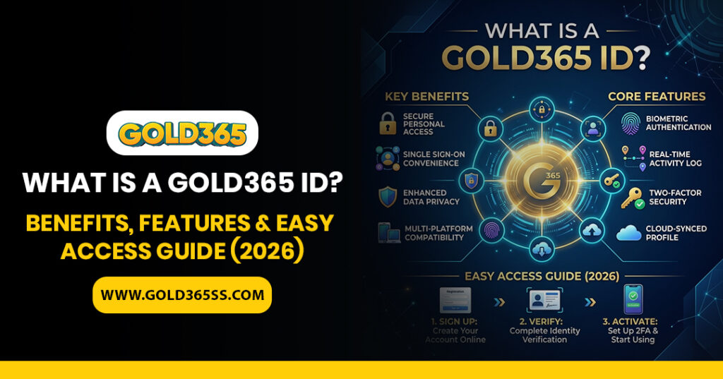 What is Gold365 ID guide showing secure login, structured account access, and reliable insights in a user-friendly interface
