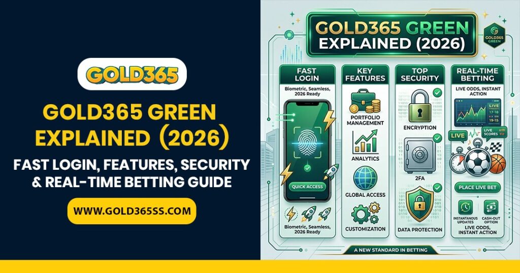 Gold365 Green explained 2026 showing fast login, structured features, secure system, and real-time betting insights in a user-friendly interface