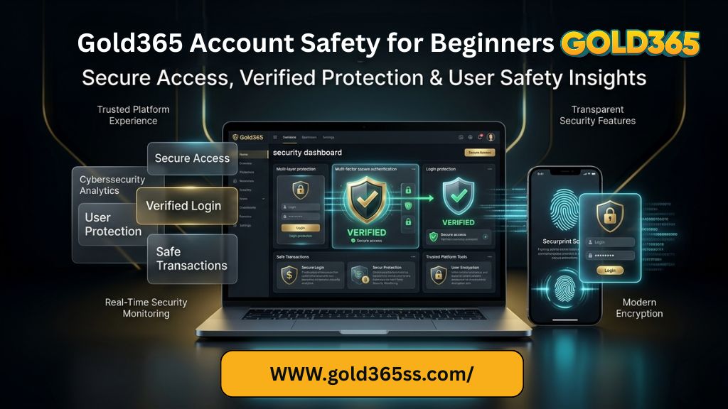 Gold365 account safety guide showing secure login insights, user protection tips, and beginner-friendly platform understanding