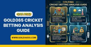 Gold365 cricket betting analysis guide showing live match insights, structured betting research, and beginner-friendly learning