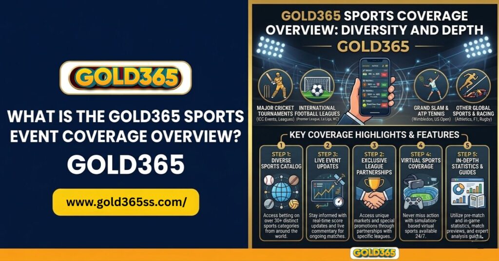 Gold365 sports event coverage overview showing live match insights, structured updates, and user-friendly sports navigation