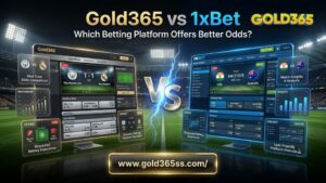 Gold365 vs 1xBet comparison showing betting odds analysis, secure platform insights, and user-friendly sports experience