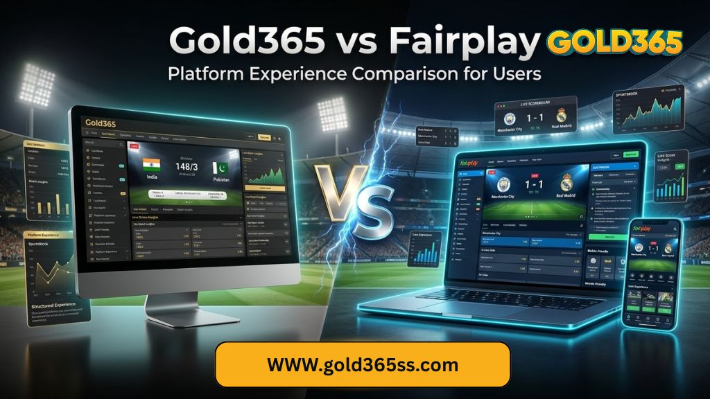 Gold365 vs Fairplay comparison showing platform experience insights, secure navigation, and user-friendly betting understanding